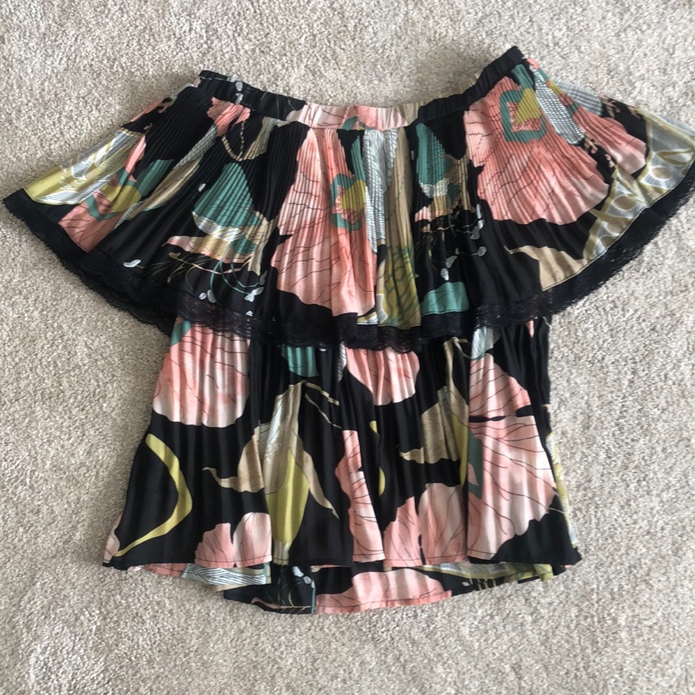 Floral OTS Top